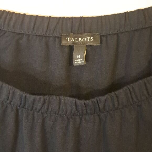 Talbots black off the shoulder blouse size medium - Picture 2 of 7